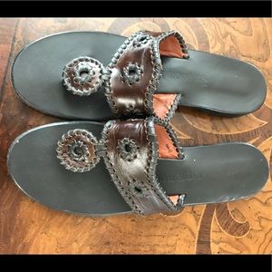 Jack Rogers Dark Brown Sandals 8